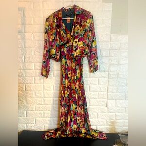****Vintage**** Betsy Johnson Two-Piece Maxi dress Blazer 😍